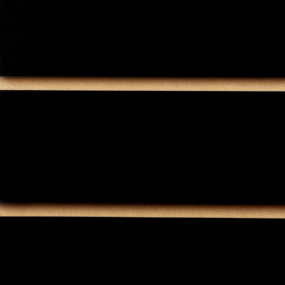 Pack of 40 x Black Slatwall Panels - 100mm Centres - 18mm MDF