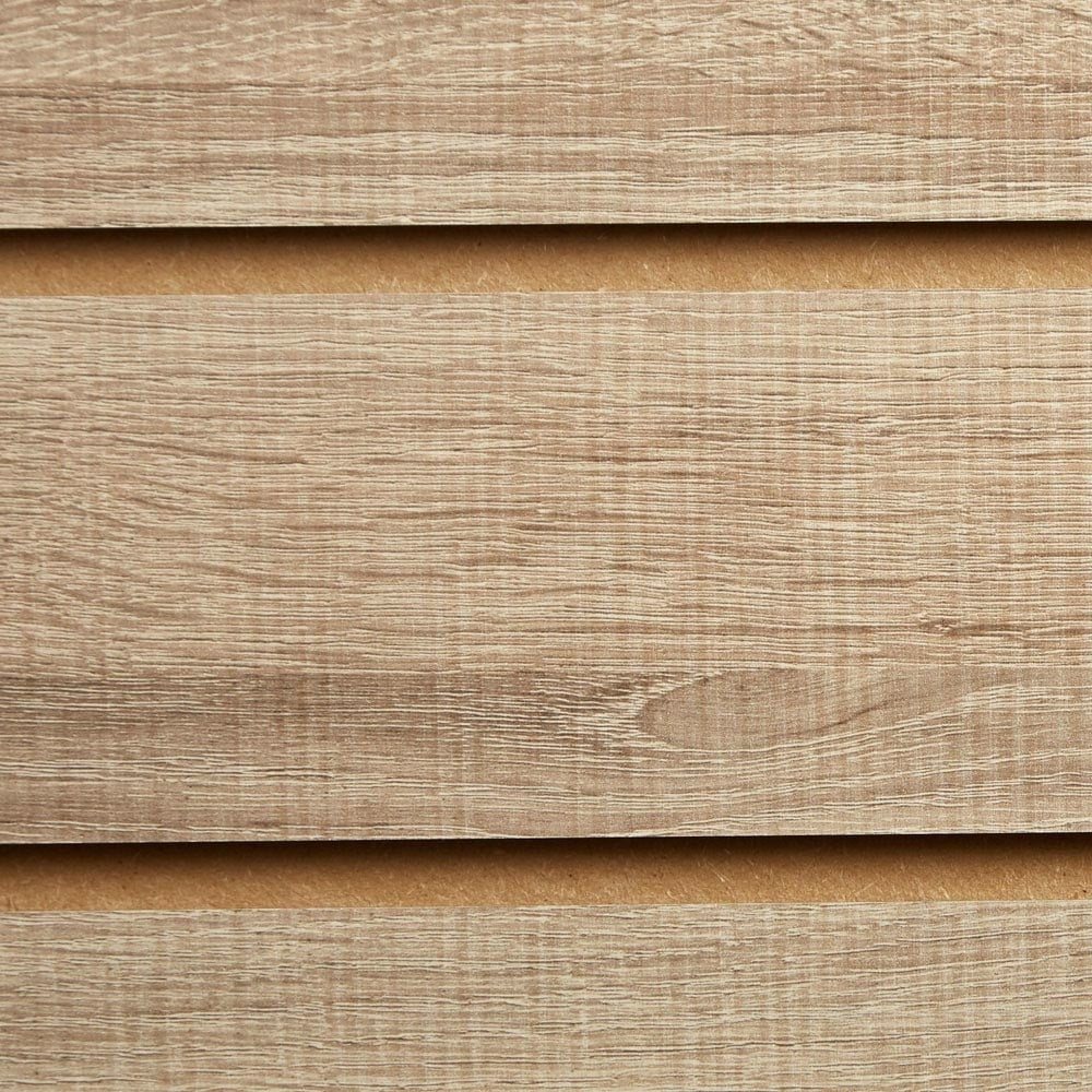 Pack of 40 x Rustic Oak Slatwall Panels Half Size - 100mm Centres - 18mm MDF