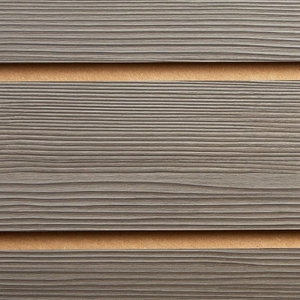 Pack of 40 x Pino Grey Slatwall Panels Half Size - 100mm Centres - 18mm MDF