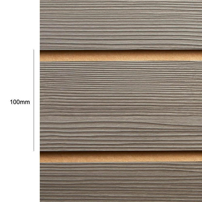 Pack of 40 x Pino Grey Slatwall Panels Half Size - 100mm Centres - 18mm MDF