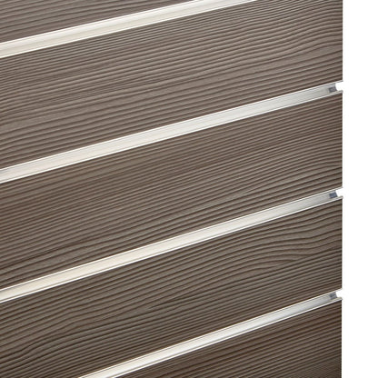 Pack of 40 x Pino Grey Slatwall Panels Half Size - 100mm Centres - 18mm MDF