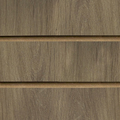 Pack of 40 x Denver Oak Slatwall Panels Half Size - 100mm Centres - 18mm MDF