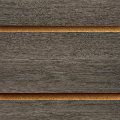 Eternity Oak Slatwall Panel - 100mm Centres - 18mm MDF