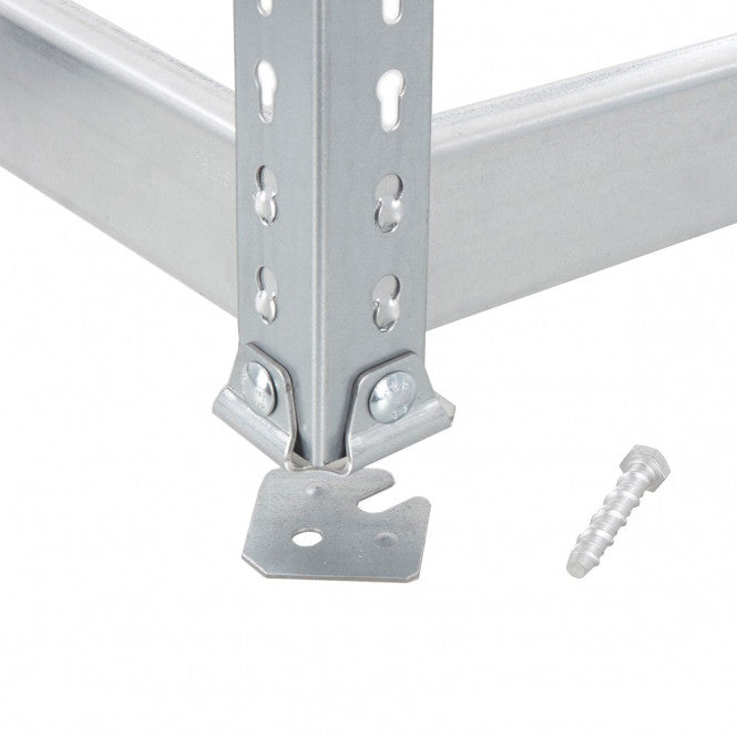 Galvanised Heavy Duty Warehouse Shelving Unit With Steel Shelves - Up to 330Kg UDL Per Shelf - 2440mm High