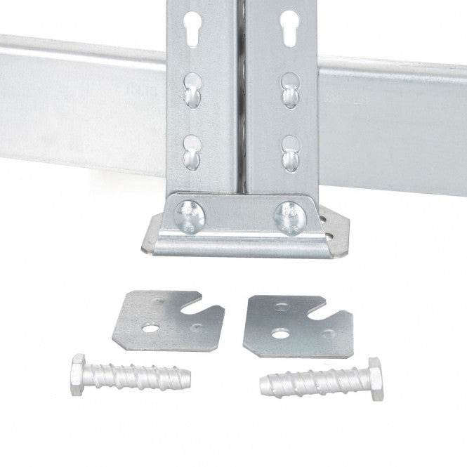 Galvanised Heavy Duty Warehouse Shelving Unit With Steel Shelves - Up to 330Kg UDL Per Shelf - 2440mm High