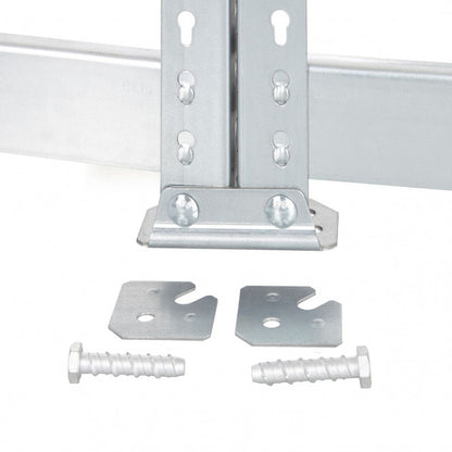 Galvanised Heavy Duty Warehouse Shelving Unit With Steel Shelves - Up to 330Kg UDL Per Shelf - 2440mm High