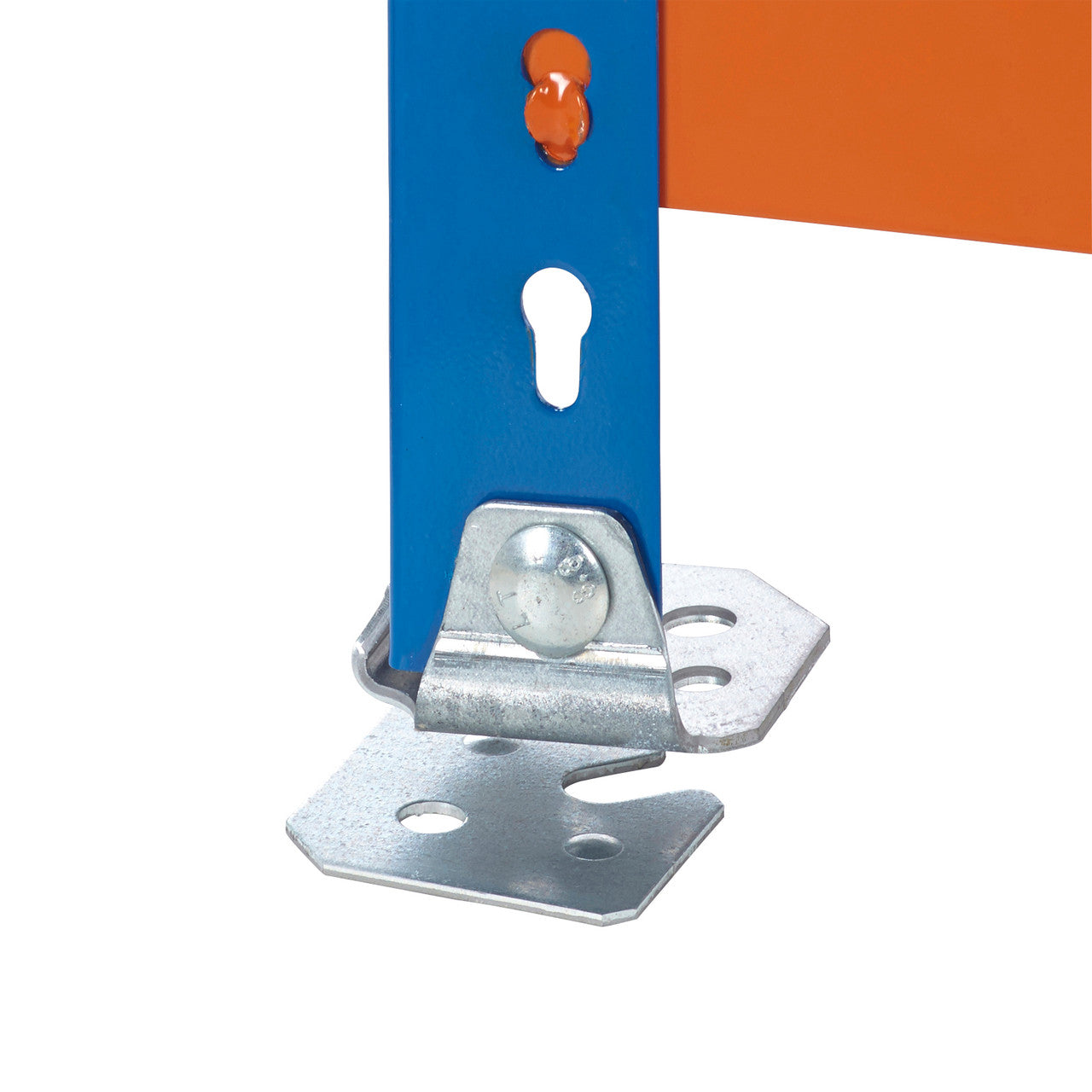 Blue & Orange Heavy Duty Warehouse Shelving With Steel Shelves - Up to 800Kg UDL Per Shelf - 1980mm High, 1525mm Wide