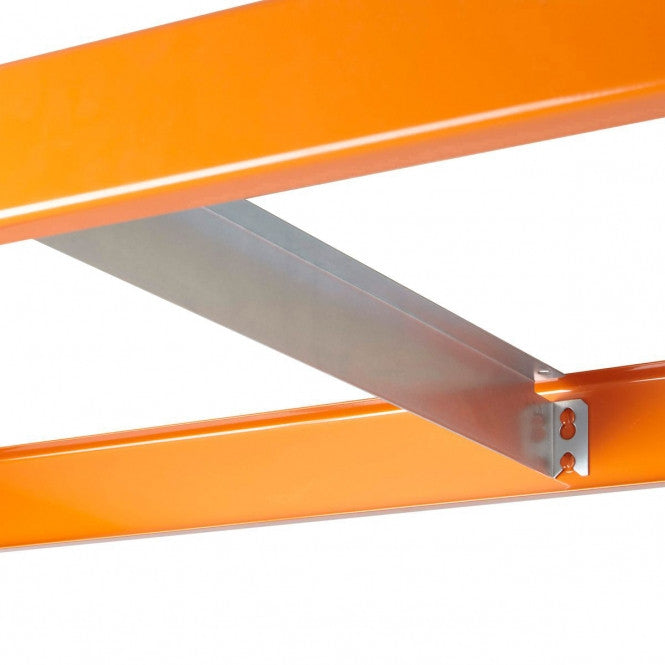 Blue & Orange Heavy Duty Warehouse Shelving With Steel Shelves - Up to 610Kg UDL Per Shelf - 1980mm High, 1830mm Wide