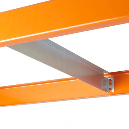Blue & Orange Heavy Duty Warehouse Shelving With Steel Shelves - Up to 610Kg UDL Per Shelf - 2440mm High, 1830mm Wide