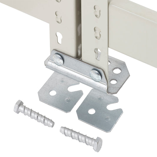 Galvanised Double Steel Feet with fixings & Levelling Plates - Up to 800kg UDL