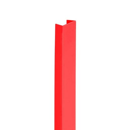 Pair of Red End Cap for Slatwall Panels 1.2m