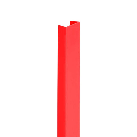 Pair of Red End Cap for Slatwall Panels 1.2m