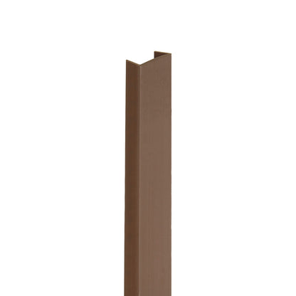 Pair of Brown End Cap for Slatwall Panels 1.2m