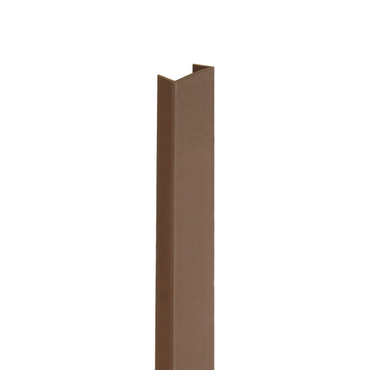 Pair of Brown End Cap for Slatwall Panels 1.2m