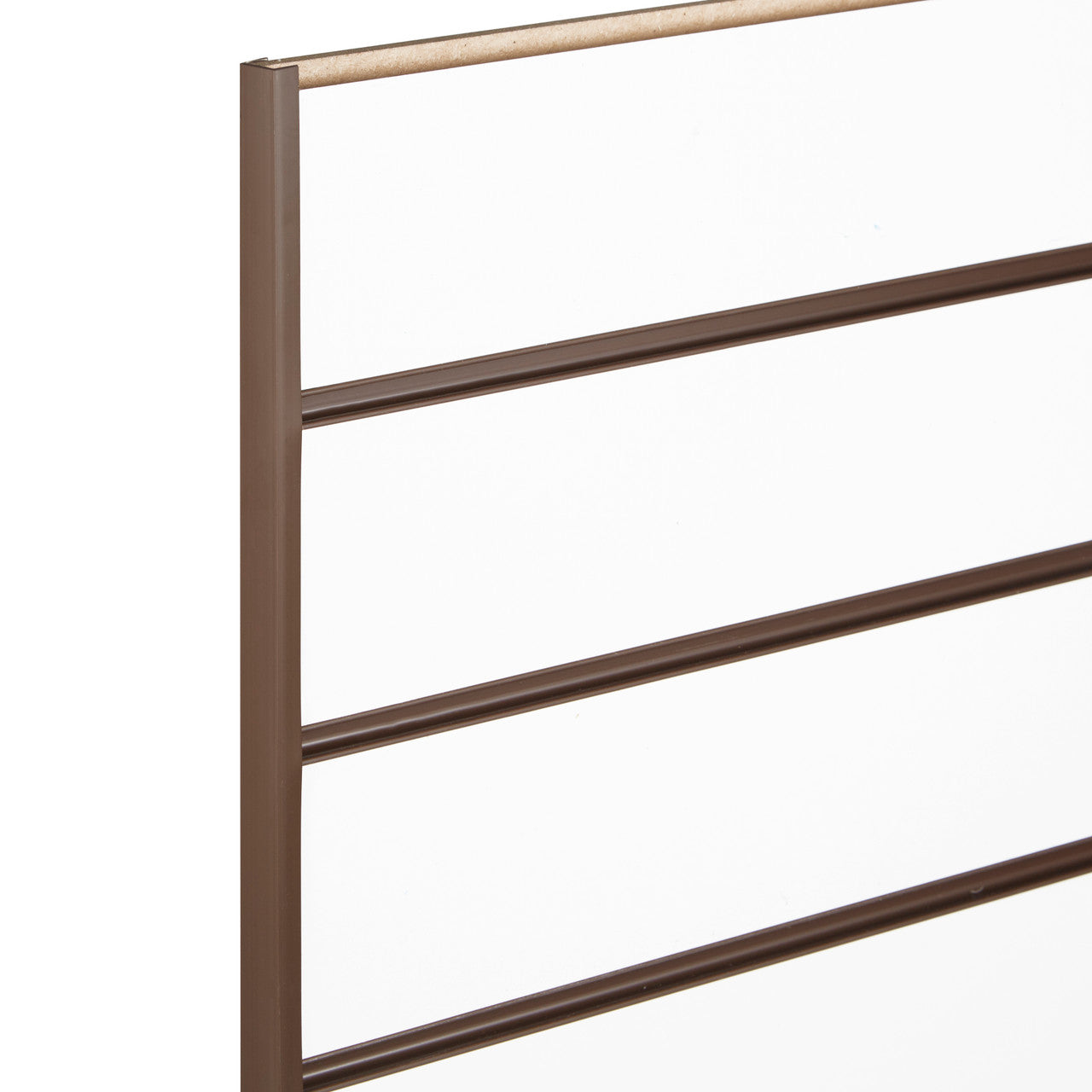 Pair of Brown End Cap for Slatwall Panels 1.2m