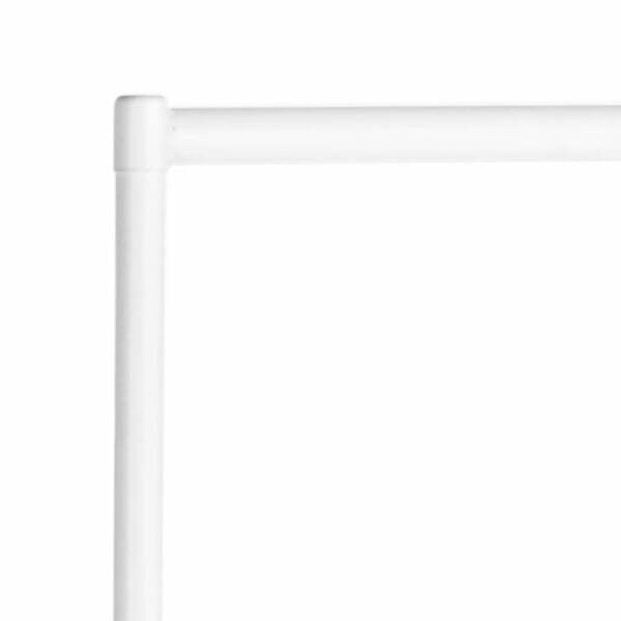 5 x Gloss White Heavy-Duty Clothes Rails