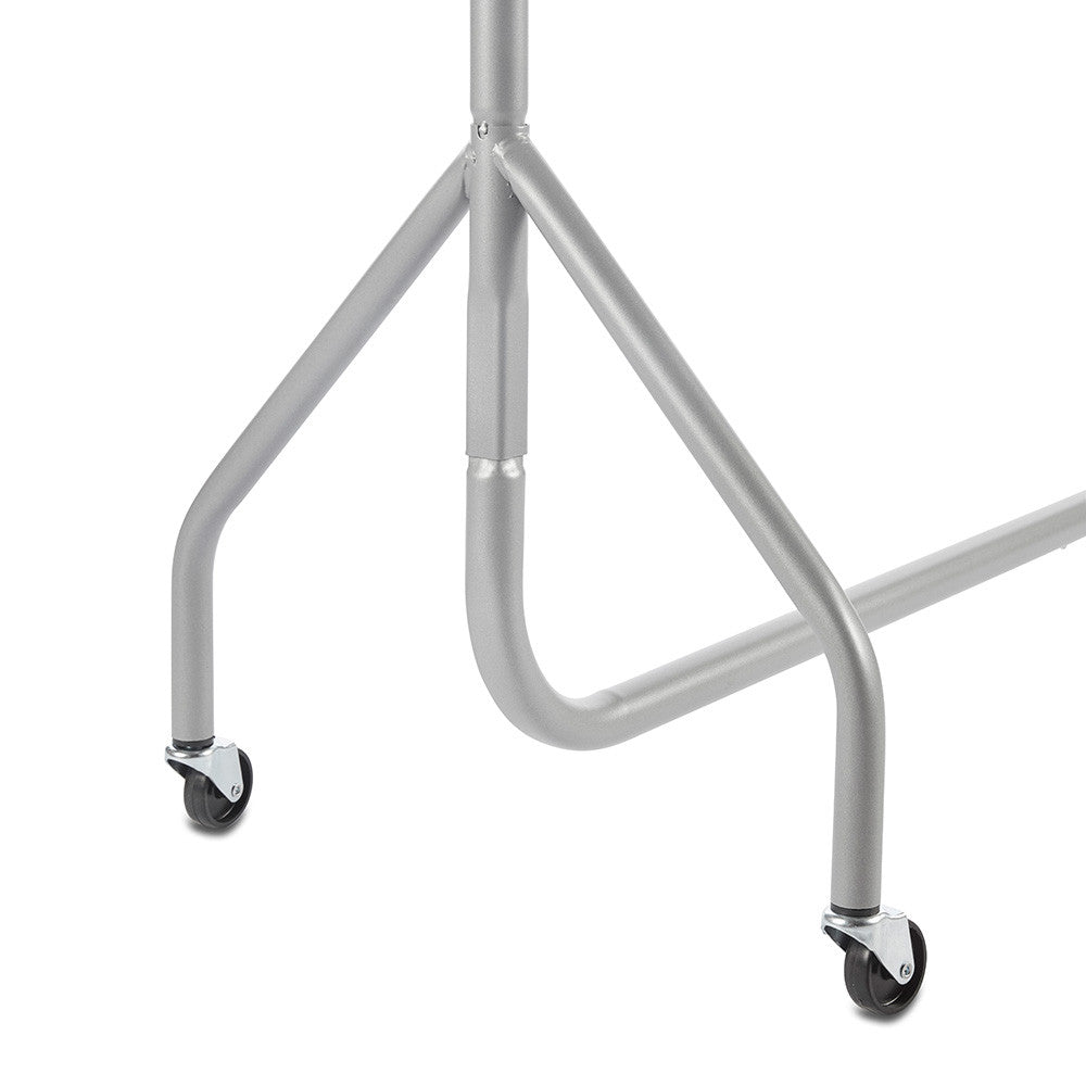 5 x Silver Heavy-Duty Clothes Rails