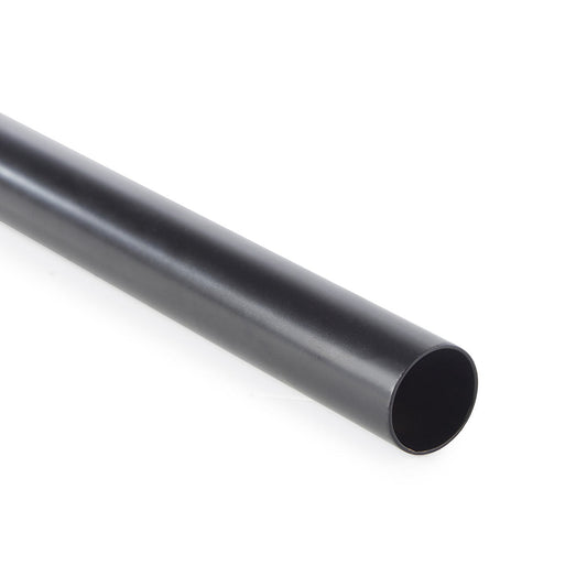 1m Single Black Tube Hanging Rail - 25mm Diameter