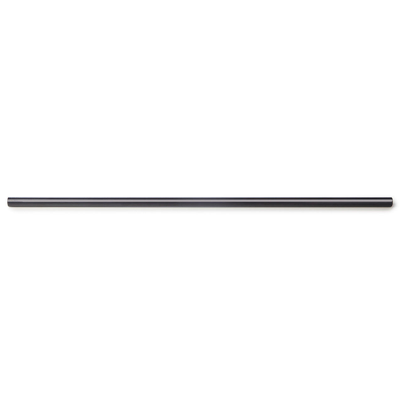 1m Single Black Tube Hanging Rail - 25mm Diameter