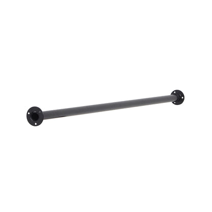 1m Alcove Black Tube Hanging Clothes Rail