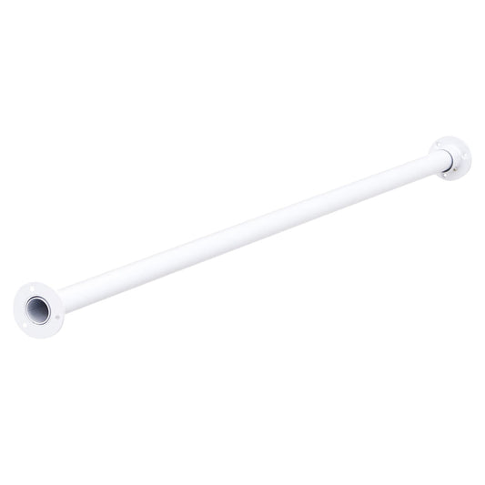 1m Alcove White Tube Hanging Clothes Rail