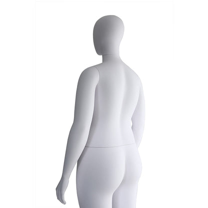 Curve Plus Sized Mannequin  - Female - Gloss White