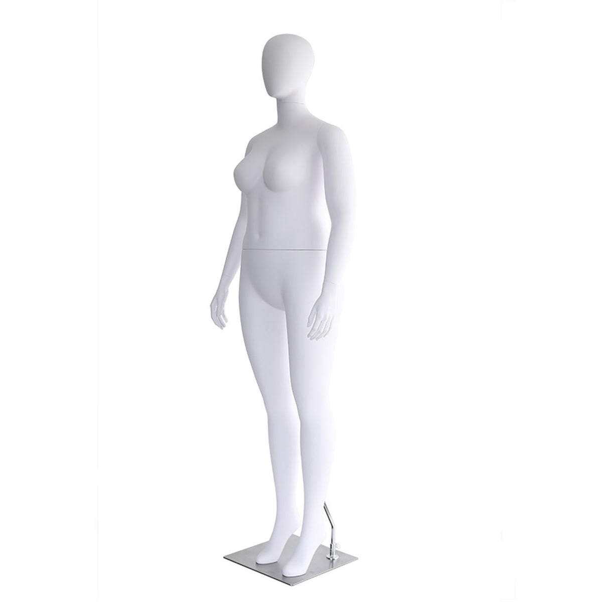 Curve Plus Sized Mannequin  - Female - Gloss White