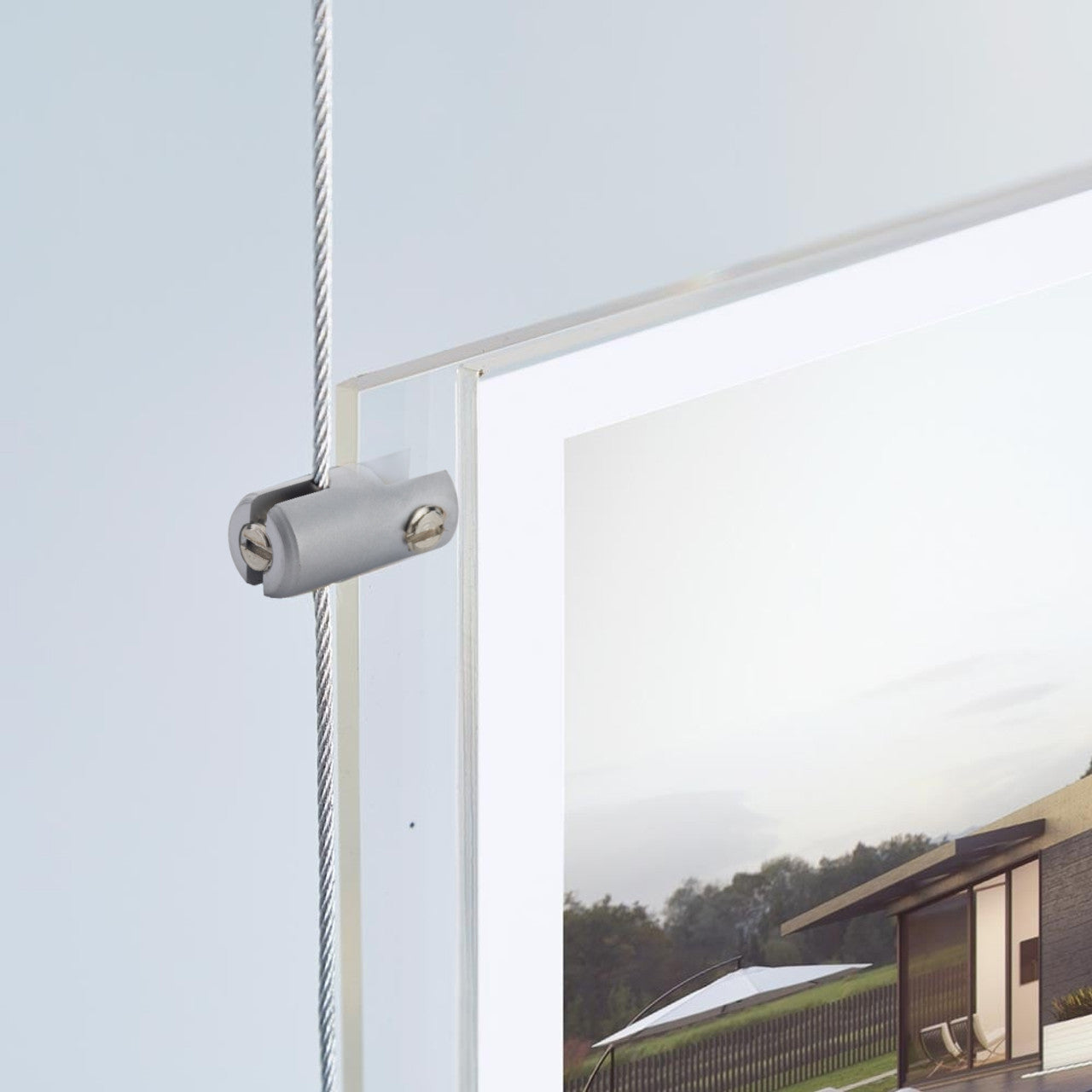 Satin Ceiling-to-Floor Cable Display Kit - A2 Portrait
