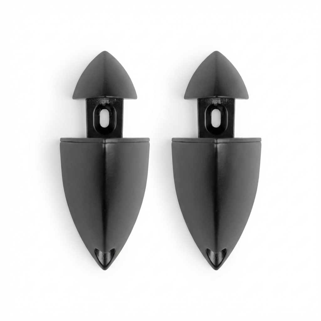 Pair of Black Wall-fix Clips