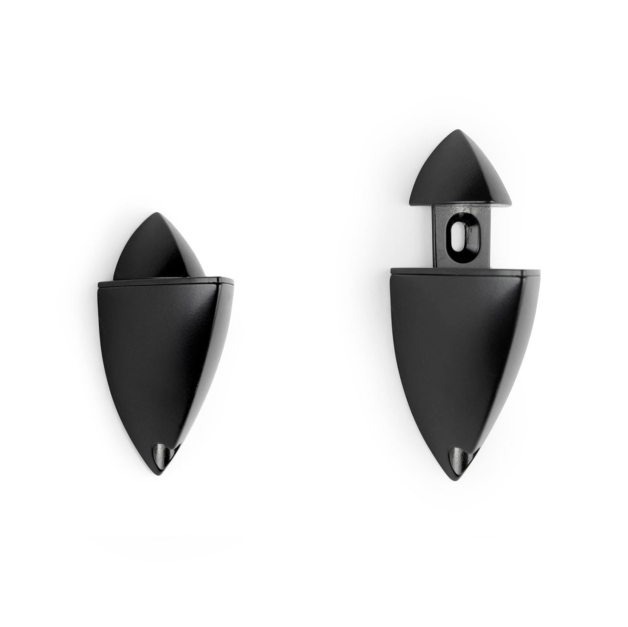 Black Wall Shelf With Black Clips