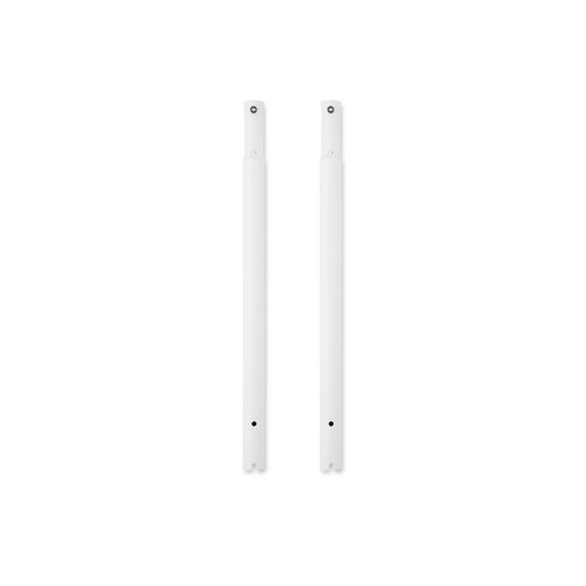 12inch White Height Extensions For 5ft & 6ft Heavy-Duty Clothes Rail