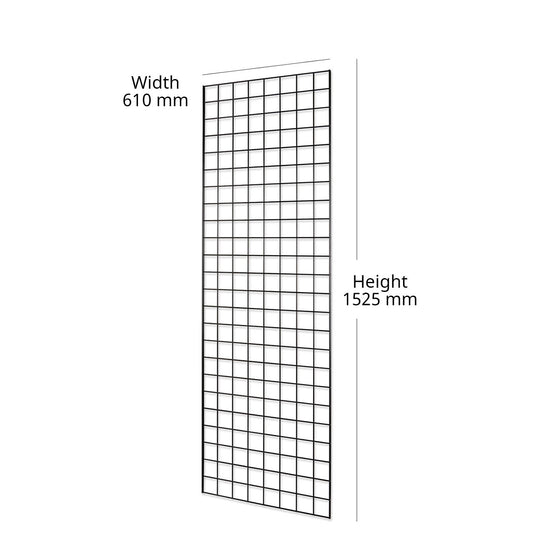 Black 5ft Grid Mesh Panel