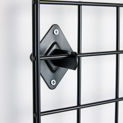 Wall Fix Bracket for Black Grid Mesh Panels