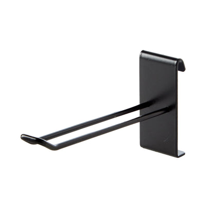 Black Euro Hook For Grid Mesh Panels - 6 Inch - Pack of 20