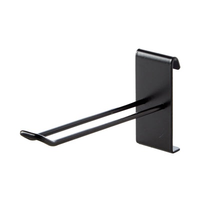 Black 4ft Wall-Mounted Grid Mesh Display with 16 x Euro Hooks