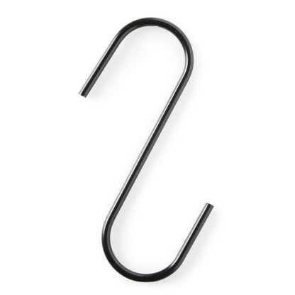 Black 6ft Wall-Mounted Grid Mesh Display with 20 S-Hooks