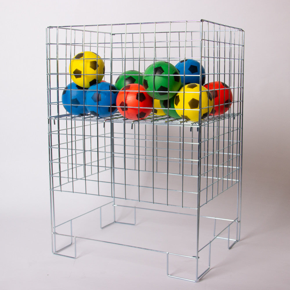 Zinc Rectangle Collapsible Dump Bin With Adjustable Base