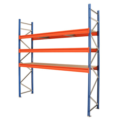 Longspan Warehouse Racking - 1 Starter Bay - 3 Chipboard Shelves Per Bay
