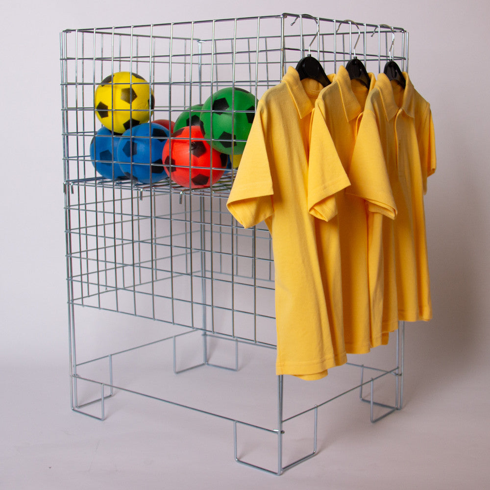Zinc  Square Collapsible Dump Bin With Adjustable Base - 22 x 22 Inch