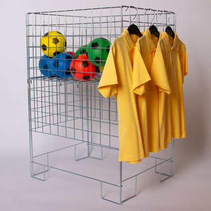 Zinc  Square Collapsible Dump Bin With Adjustable Base - 22 x 22 Inch