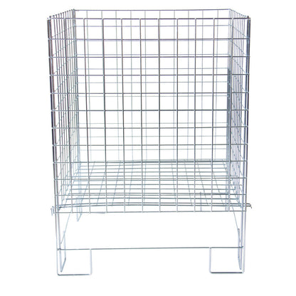 Zinc  Square Collapsible Dump Bin With Adjustable Base - 22 x 22 Inch
