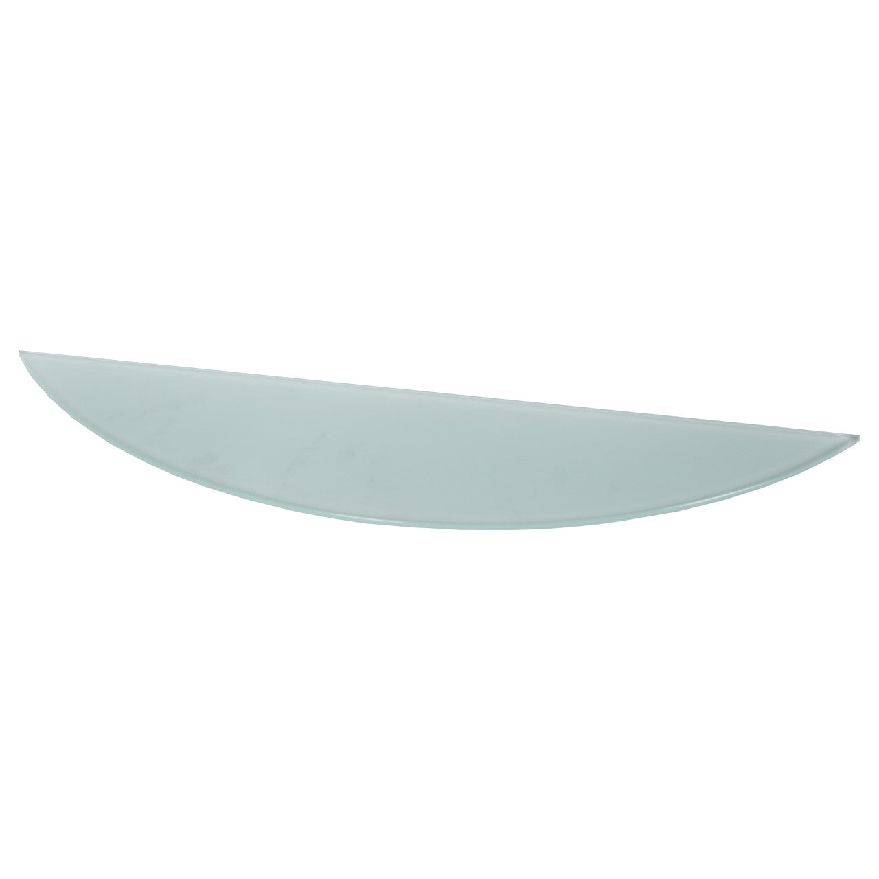 Frosted Wall-mounted Half Moon Glass Shelf With Brackets - 8mm Thickness - 900mm x 200mm