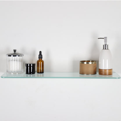 Frosted Rectangle Glass Shelf - 8mm Thickness