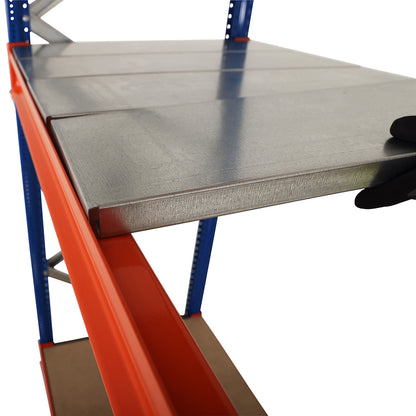 Longspan Warehouse Racking Galvanised Steel Shelf - Depth: 600mm - Up to 900kg UDL/Shelf