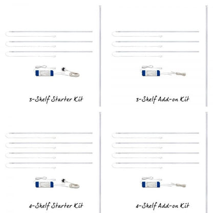 LED Shelf Lighting for Silver Retail Shelving Units - Suitable for W1000mm Shelves