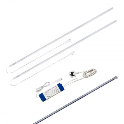 LED Shelf Lighting for Silver Retail Shelving Units - Suitable for W1250mm Shelves