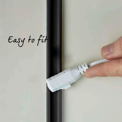 Black Retail Wall Shelving with LED Lighting - H2100 x W1250mm - 4 Shelves