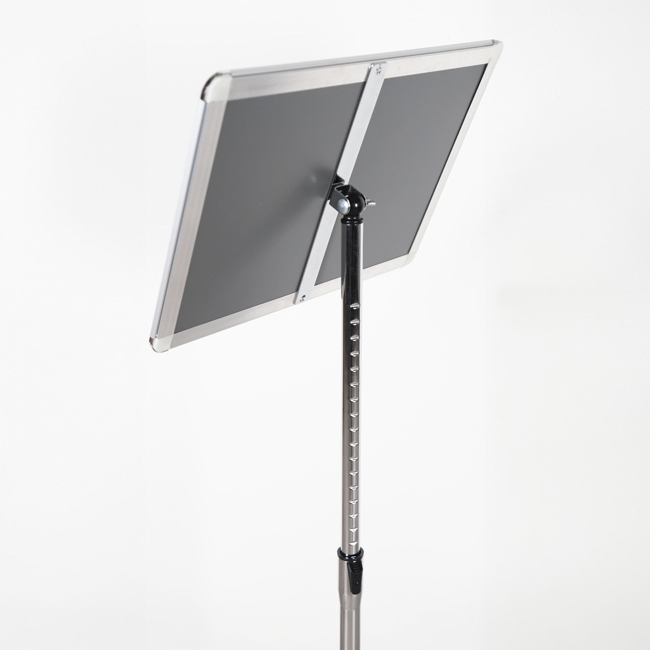 A4/A3 Silver Adjustable Floor-Standing Snap Frame Sign Holder - Max height 1200mm - Portrait or landscape
