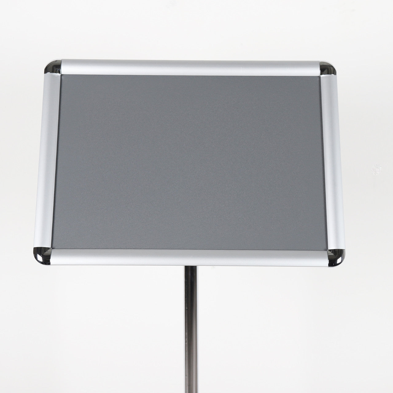 A4/A3 Silver Adjustable Floor-Standing Snap Frame Sign Holder - Max height 1200mm - Portrait or landscape