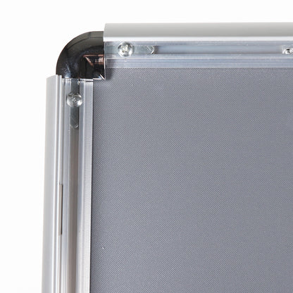 A4/A3 Silver Adjustable Floor-Standing Snap Frame Sign Holder - Max height 1200mm - Portrait or landscape
